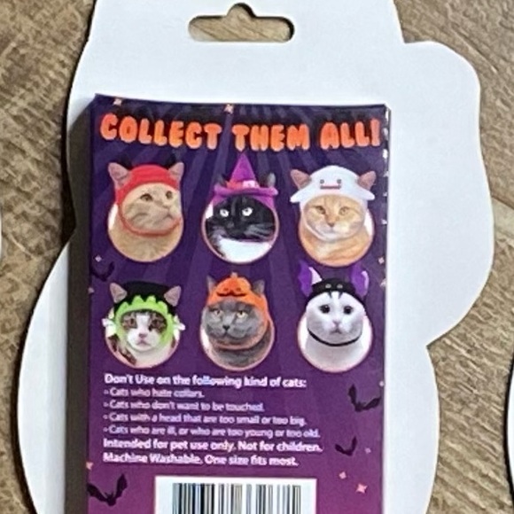 Spooky Set of Cat Hats Ghost Witch Devil - Picture 10 of 12